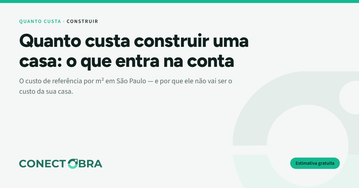 Casa brasileira em construção